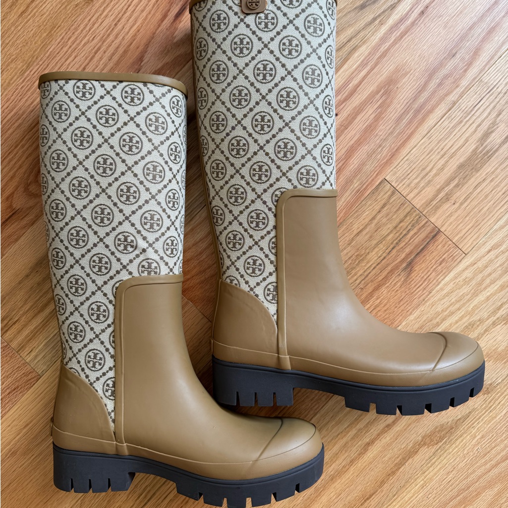 Tory Burch Rain Boots Size 9
